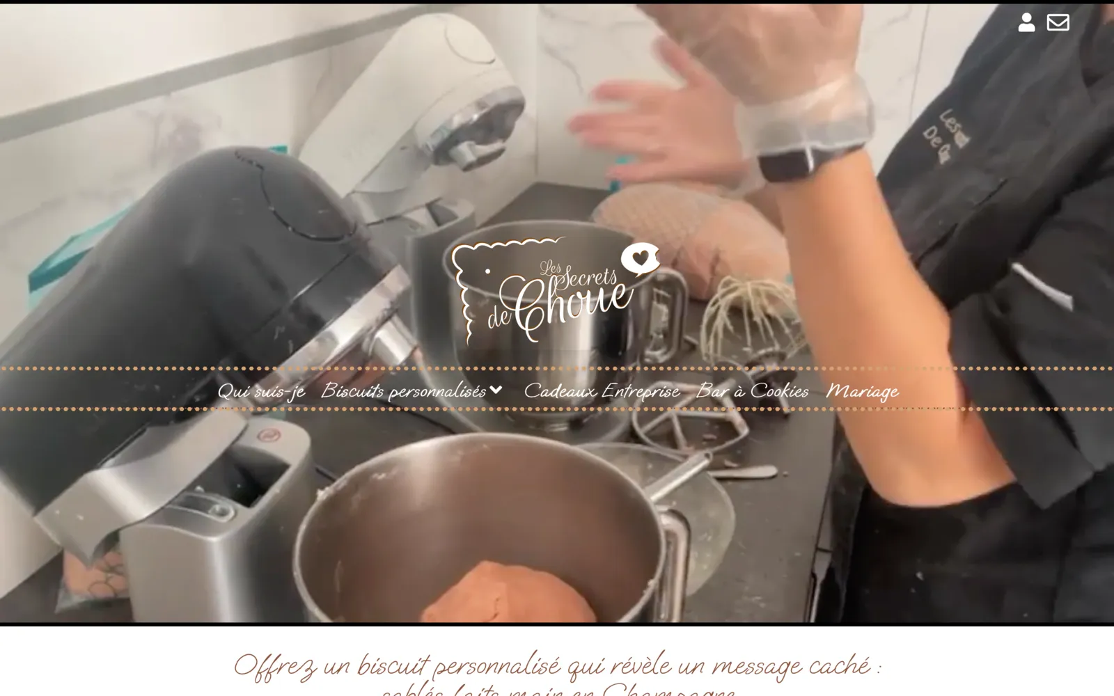 La boutique en ligne Les Secrets de Choue sur ordinateur